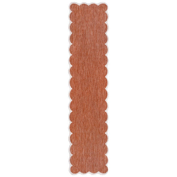 Alice Classic Cottage Two-tone Scalloped Indoor/Outdoor Area Rug